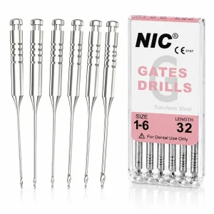 گیتس NIC سایز 1 تا 6  Gates Drill دندانپزشکی