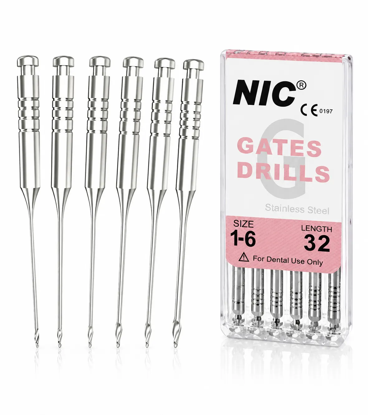گیتس NIC سایز 1 تا 6 Gates Drill دندانپزشکی