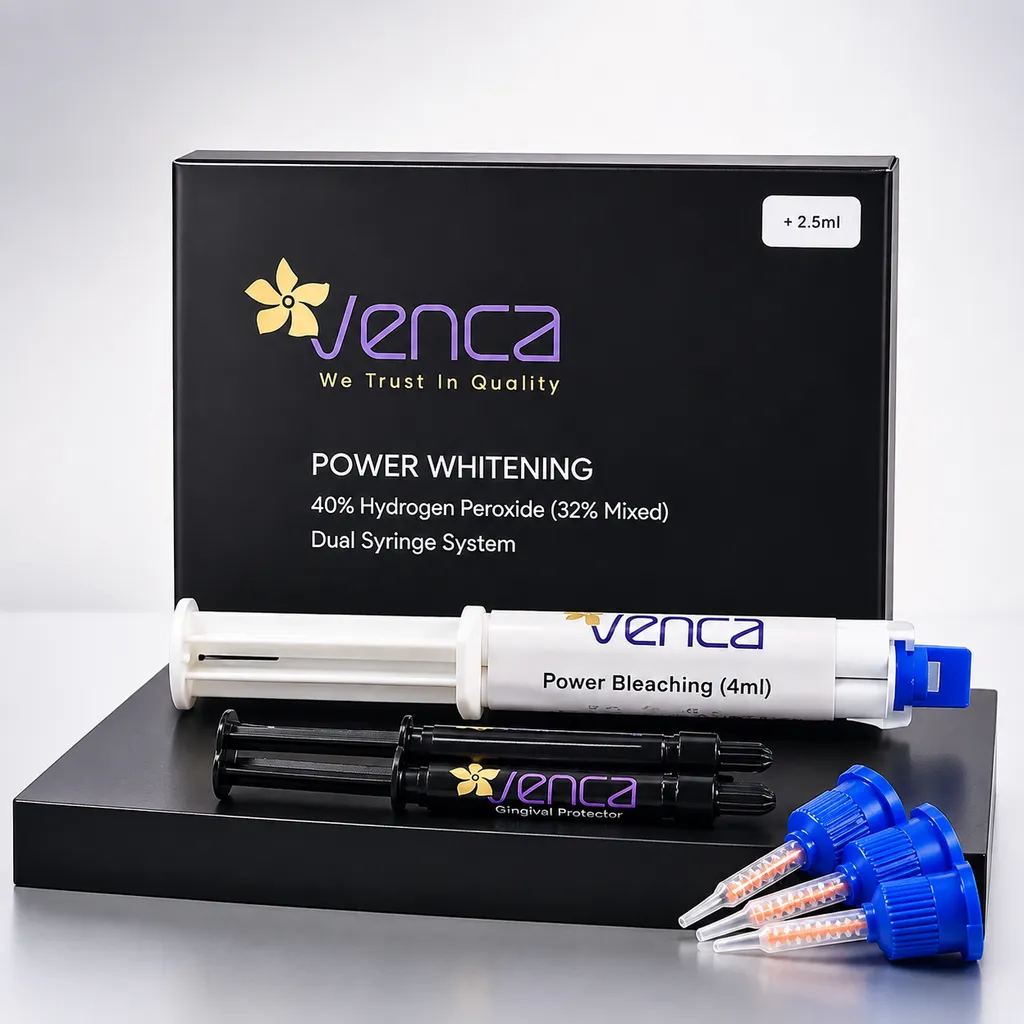 بلیچینگ ونکا Venca Power Whitening با سیستم دو سرنگی و محافظ لثه
